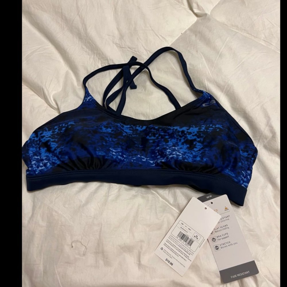 Champion blue bikini top or sports bra size m
